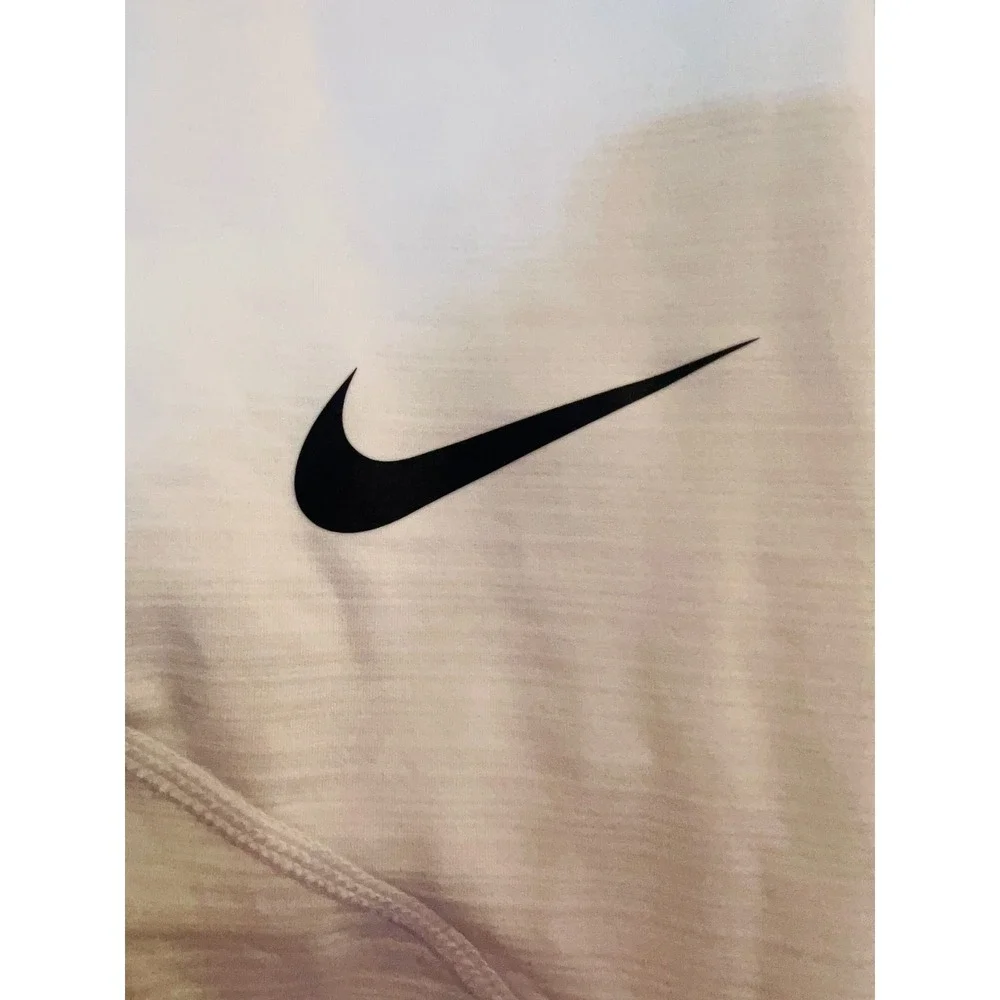 Nike Pro Mens Dri-FIT Compression Tights White Athletic Leggings Medium